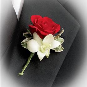fwthumbButtonhole Red Rose & Dendrobium Orchid.jpg